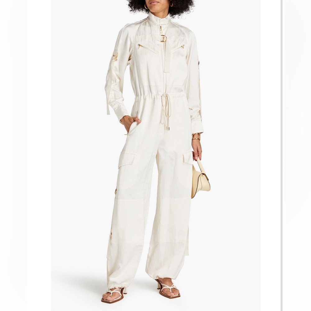Zimmerman Jumpsuit Satin Wide Leg Jumpsuit